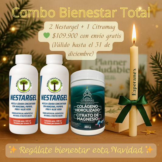 🎄 1️⃣ Combo Digestivo Navideño – 2 Nestargel + 1 Citramag