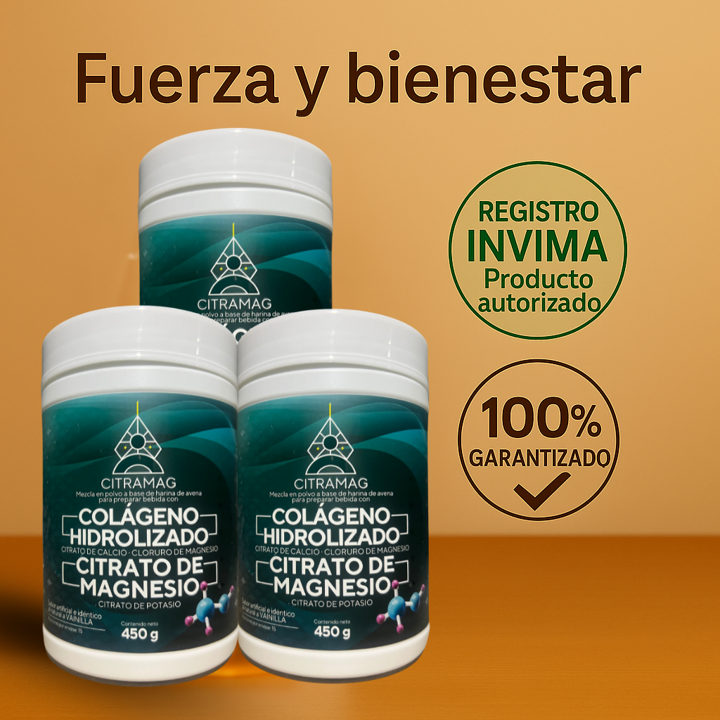Pack Energía & Bienestar – 3 Citramag (450g)